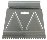 Richard Multi-Purpose Steel V-Notch Adhesive Spreader/Applicator Tool, 3/16 x 6-in
