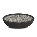 Riverside Oval Concrete Propane Fire Pit in Shale, 48-in