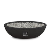 Riverside Oval Concrete Propane Fire Pit in Shale, 48-in