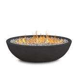 Riverside Oval Concrete Propane Fire Pit in Shale, 48-in
