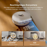 Roborock Qrevo Curv 2 Flow Robot Vacuum & Mop featuring 20,000 Pa suction, a 220 RPM roller mop, and advanced LiDAR navigation.