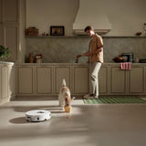 Roborock Qrevo Curv 2 Flow Robot Vacuum & Mop featuring 20,000 Pa suction, a 220 RPM roller mop, and advanced LiDAR navigation.