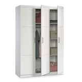 3 Door Wardrobe Shaker, White
