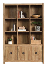 Cannery Bridge 3-Door Bookcase/Bookshelf Storage Cabinet, Sindoori Mango Finish