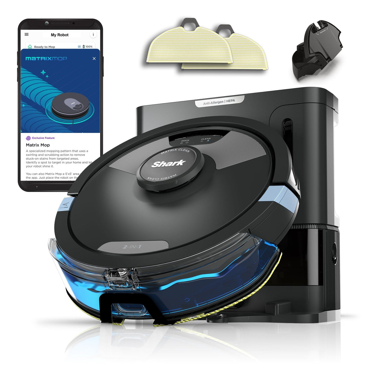 Shark Matrix Plus 2-in-1 Robot Cordless Vacuum and Mop
