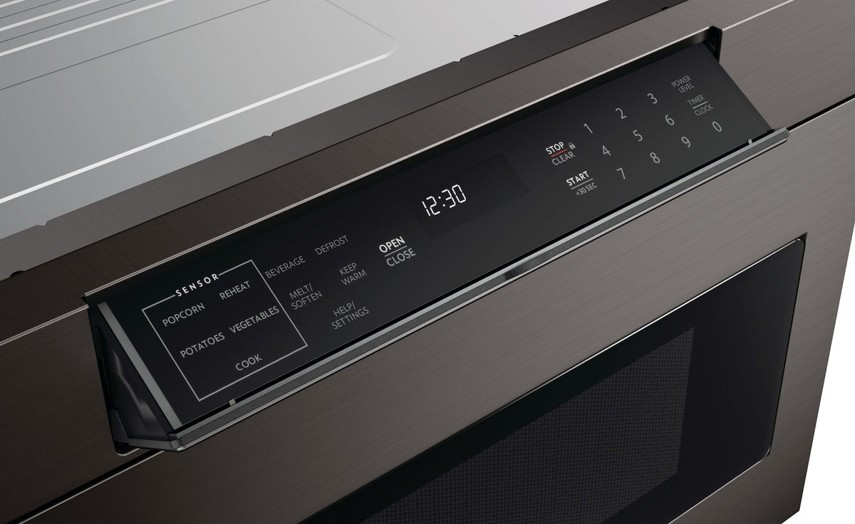Sharp Black Stainless Steel Microwave Drawer Oven, 24-in