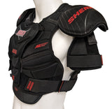 Rekker SWD Defender Hockey Shoulder Pads, Women, Black/Red, Assorted Sizes