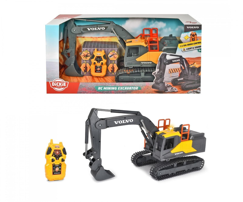 Simba Dickie RC Excavator Construction Toy with Effects for Ages 3+ K3402