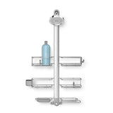 XL Rust-Resistant Adjustable Shelves Shower Caddy, Silver