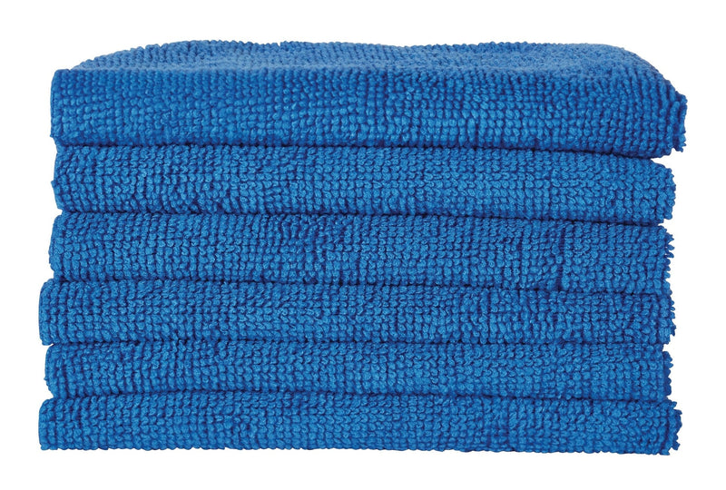 All-Purpose Machine Washable Microfibre Cloths, Blue, 40-pk A8646