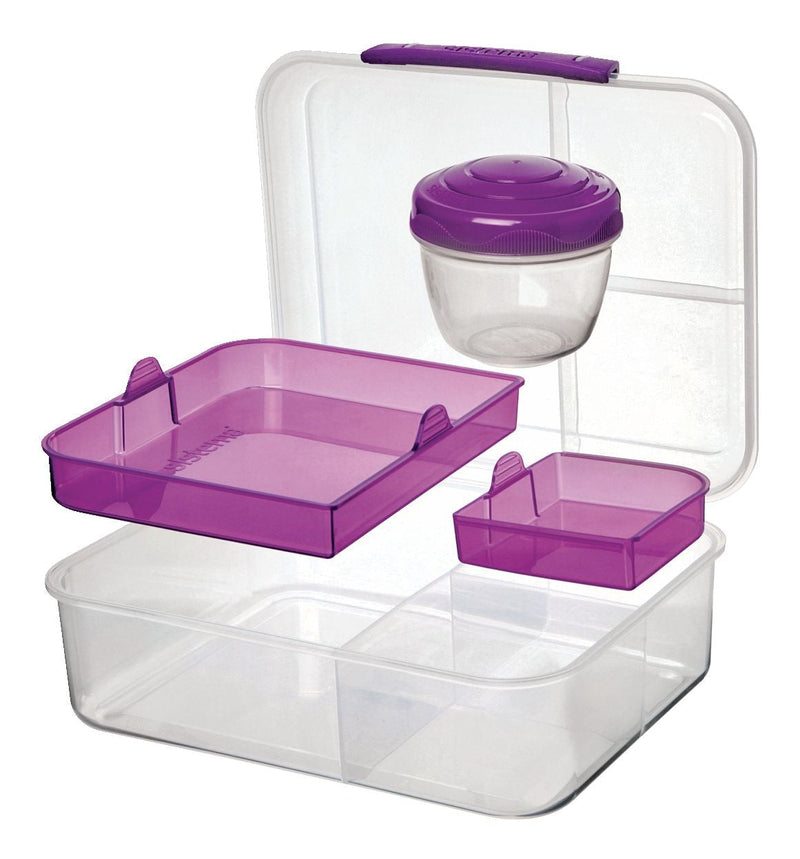 To Go Bento Lunch Box Plastic Food Storage Container, 1.65 L (55.7 oz) R1054