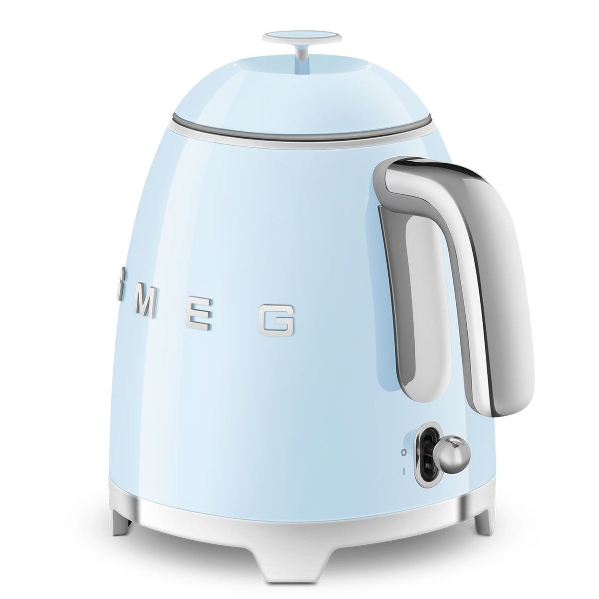 Retro Style Electric Mini Kettle with Cordless Base, Light Blue, 0.8-L
