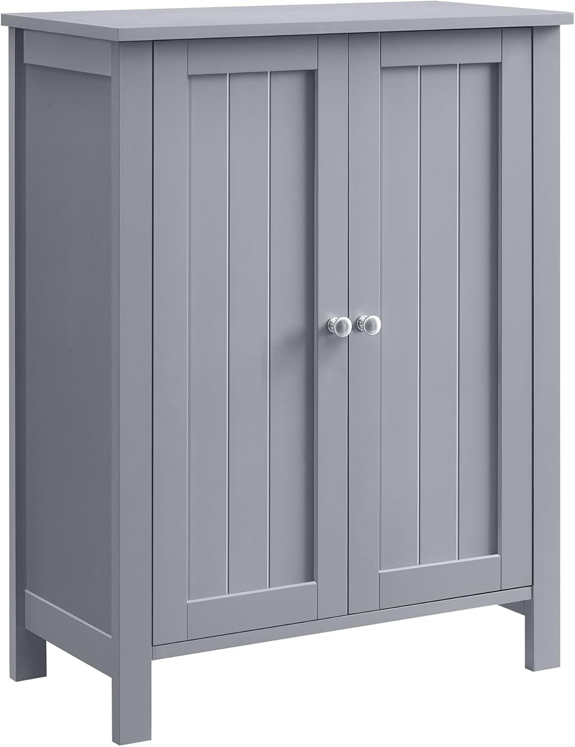 Home 2-Door Dove Grey Storage Cabinet with 2 Adjustable Shelves