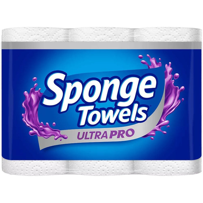 Sponge Ultra Choose-A-Size Paper Towel Rolls, 3-pk X9310