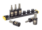 Professional Grade Black Chrome Hex Bit Socket Set, Metric, 6-pc