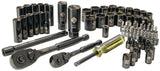 Professional Grade Black Chrome Socket Set, 70-pc, SAE/Metric