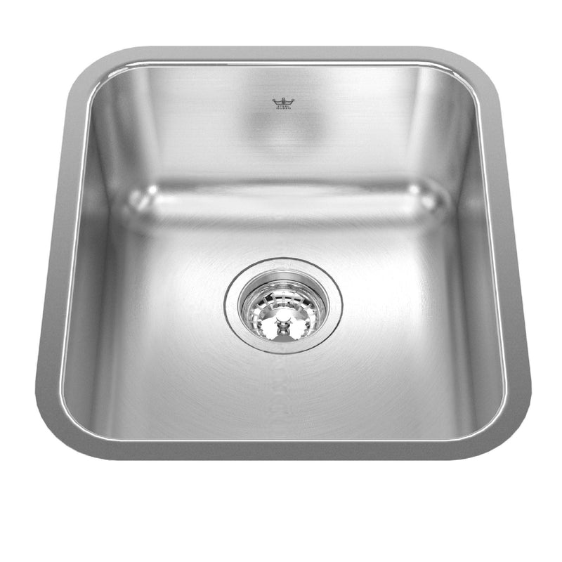 Single Stainless Steel Sink, 15.75x17.75-in G2379