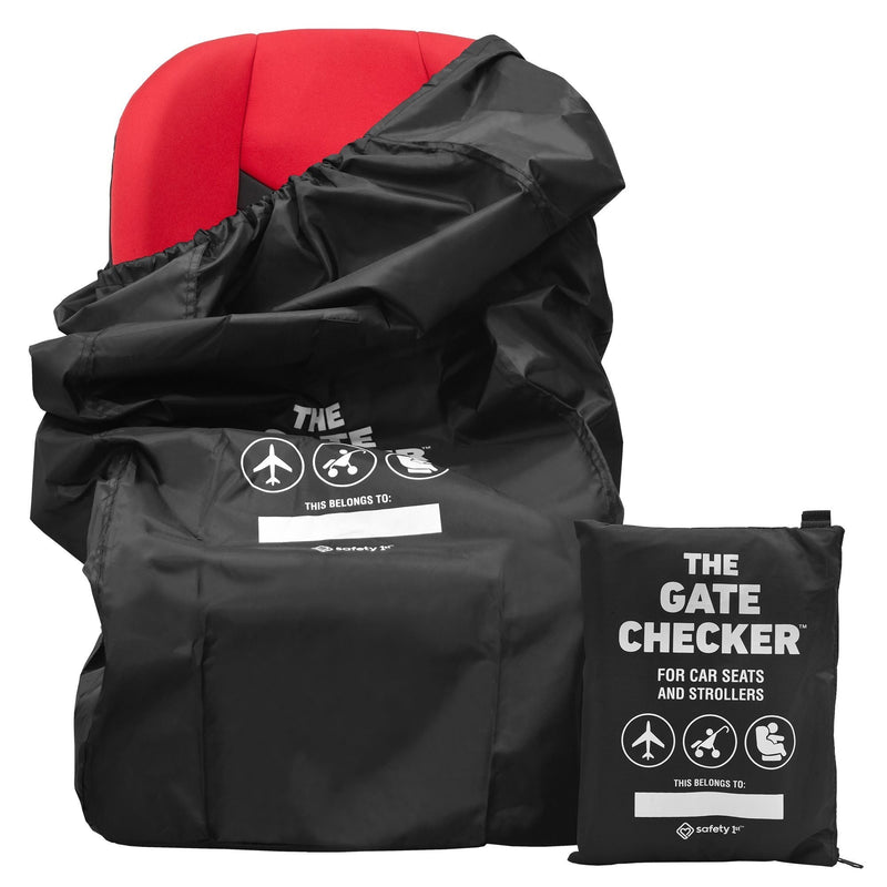Stroller Gate Heavy-Duty Black Checker Travel Bag with Pouch Q722