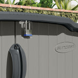Glidetop 98-cu-ft Dove Grey Horizontal Shed