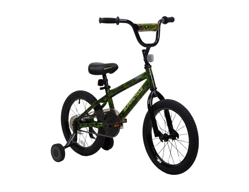 Youth Bike with Hi-Ten Steel Frame, 16-in, Camo O7383
