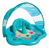 Inflatable Baby Splash Mat with Canopy, 28-in, Ages 6-18m