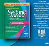 Systane Ultra Lubricant Eye Drops, Preservative Free, 3 x 10 mL Bottles