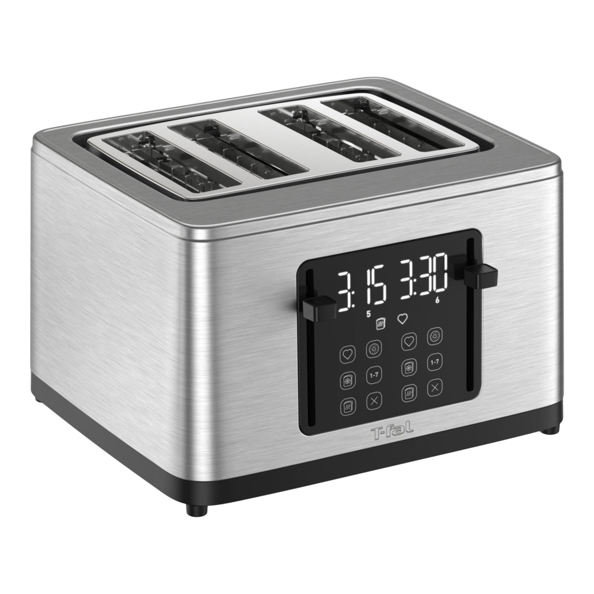 4-Slice Stainless Steel Digital Toaster, Extra wide slots, 7 Browning levels