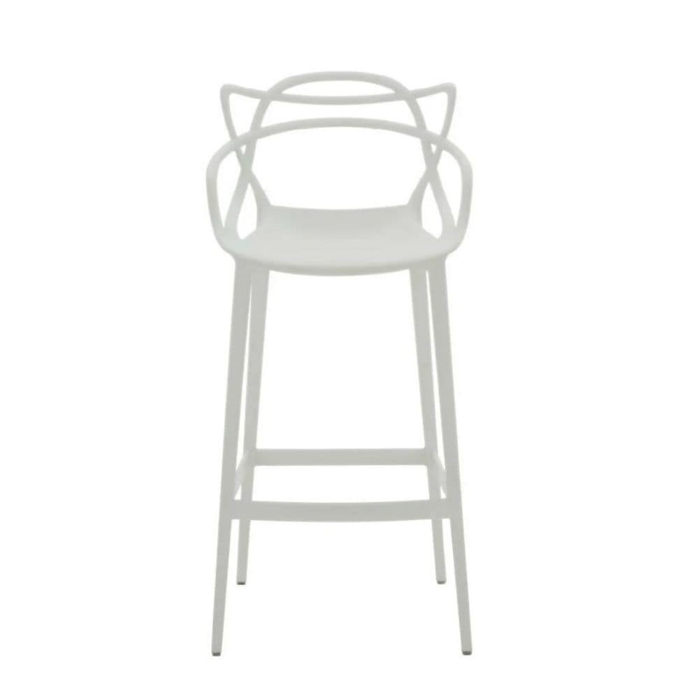 White Molded Polypropylene Keeper Stool
