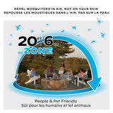 E-ZoneGuard Patio+ Rechargeable Mosquito Repeller with 36-Hr Refill and 6.5-Hr Battery