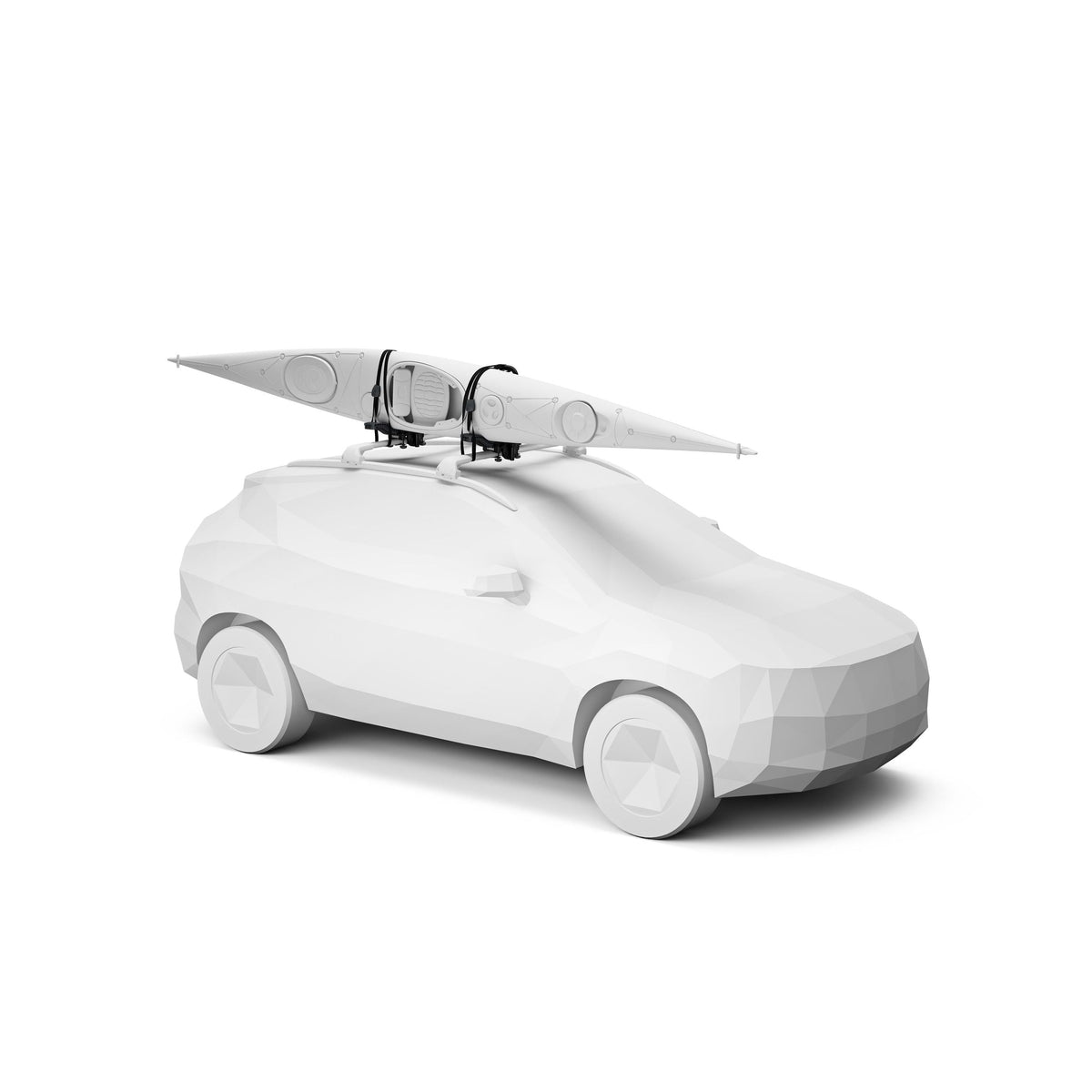 Compass Black Vertical Kayak Rack with Hardware