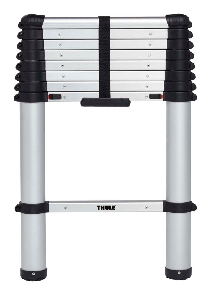 Van Ladder, Extendable with Storage Bag, Silver, 8.5-ft J5424