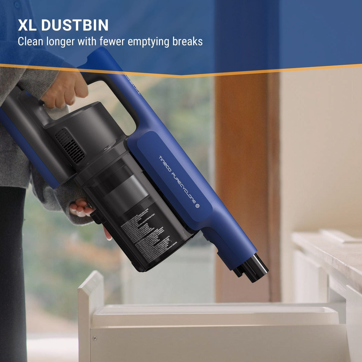 Tineco PureCyclone Corded Self-Standing Stick Vacuum
