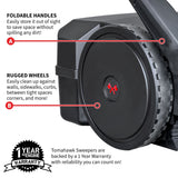 Electric Battery-Powered Push Sweeper, 30-in