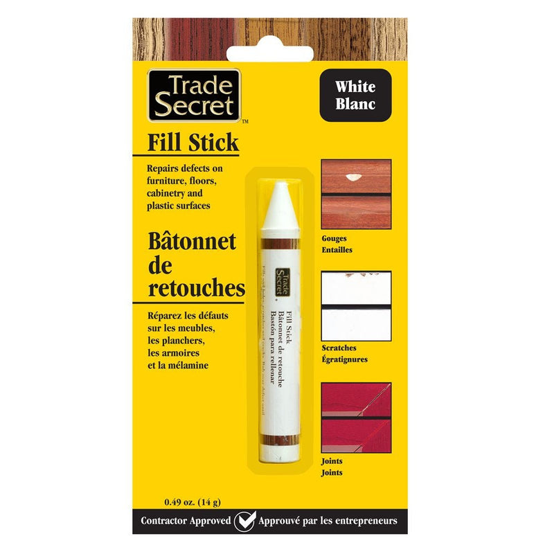 Wood Fill Sticks for Defects, 100% Wax, White Y8857