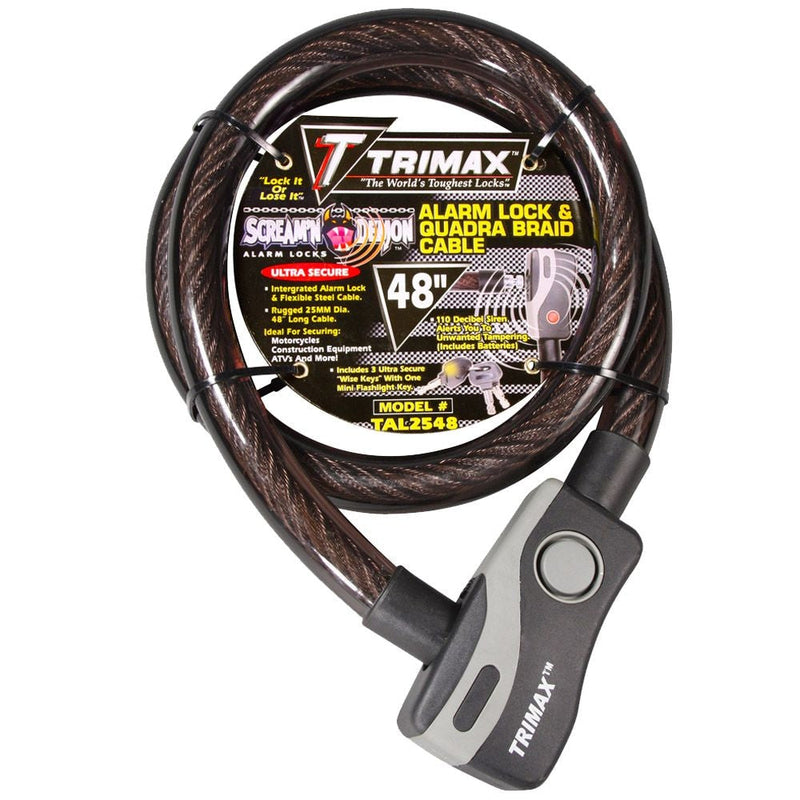 48-in Alarmed Lock Chain with Quadra Braid Cable F26