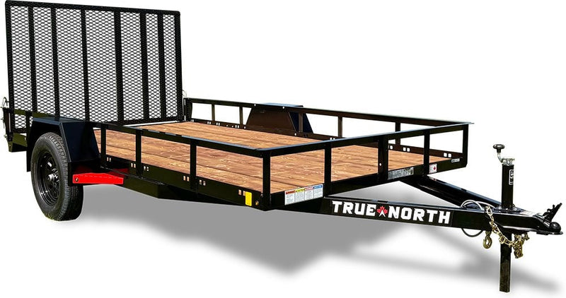 77-in x 12-ft Utility Trailer With Gate, Black A842