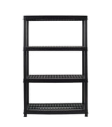 4-Shelf Resin/Plastic Storage Rack/Shelving Unit, 36 x 18 x 54-in