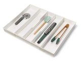 type A Alpha Expandable Utensil Tray Organizer, White
