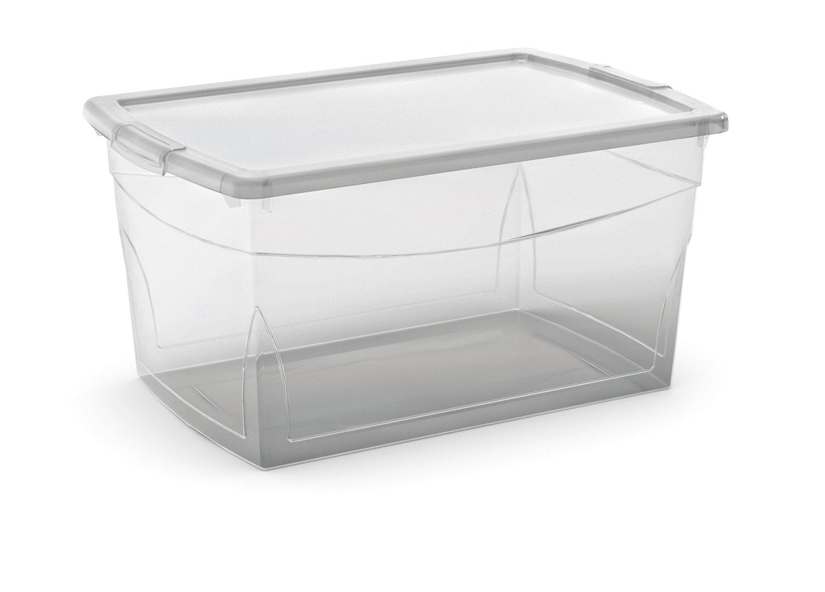 type A Clarity Transparent Storage Box with Lid, 50-L