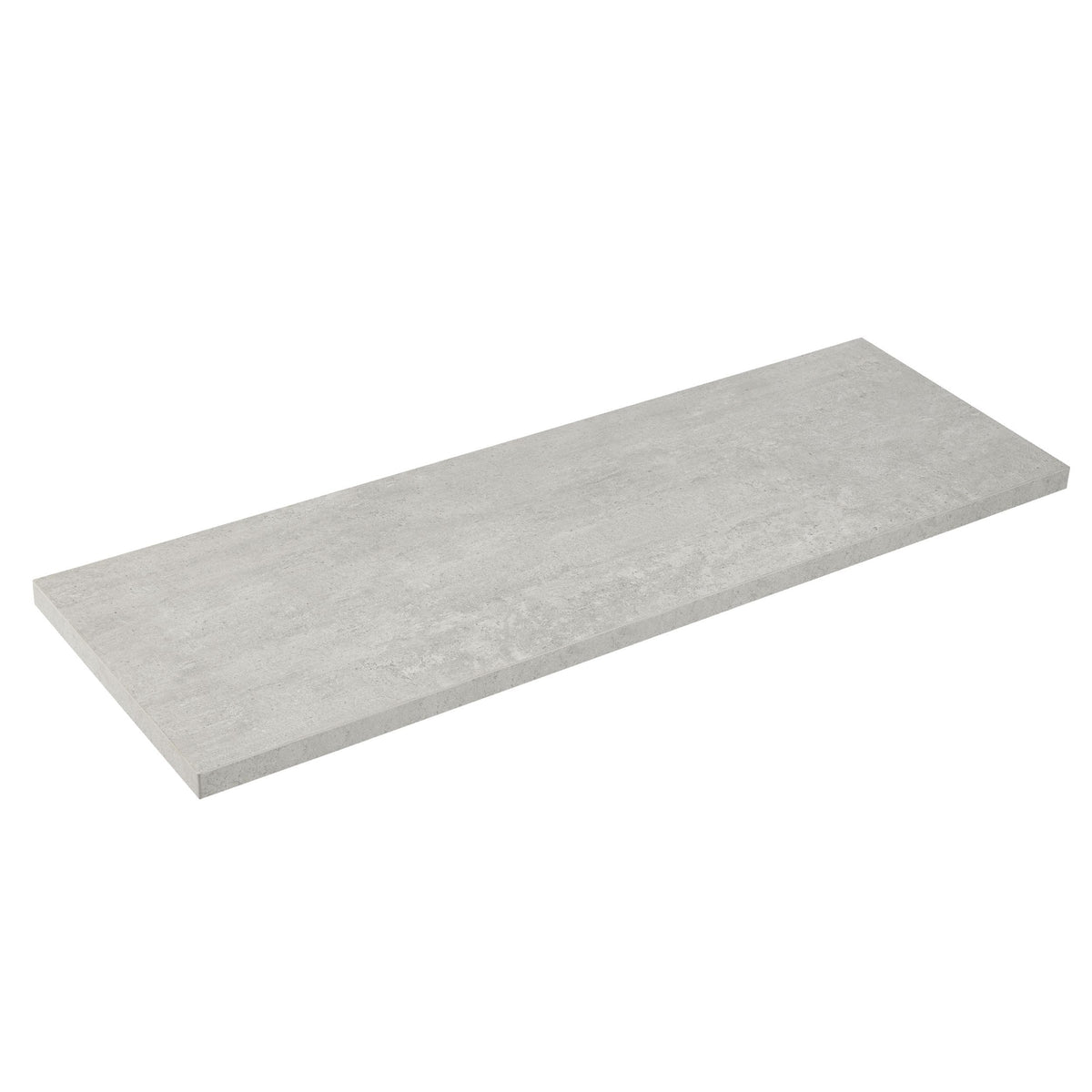 type A Floating Wall Shelf Board, Grey Concrete, 12 x 24-in