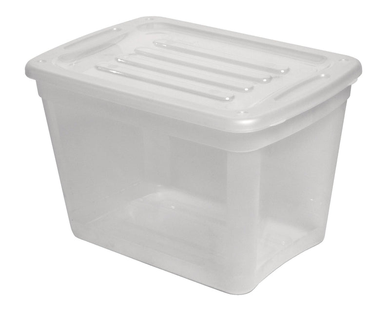 Transparent Stackable Storage Box with Lid, 39-L R4087