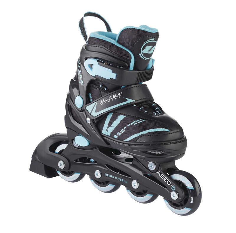 Adjustable Inline Skates, Teal, Assorted Sizes B4707