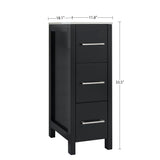 Brescia Vanity Side Cabinet, 12-in