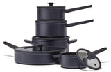 10-Piece Non-Stick Cookware Set, Black, Non-Stick Cookset, Blue, 8-pc, Aluminum Non-Stick Frypan,...