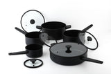 10-Piece Non-Stick Cookware Set, Black, Non-Stick Cookset, Blue, 8-pc, Aluminum Non-Stick Frypan,...