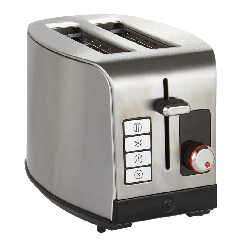 Digital Stainless Steel Toaster, 2-Slice V5016