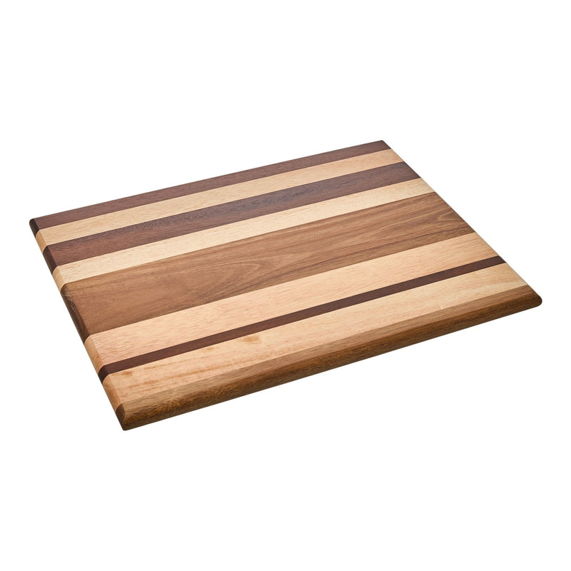 Striped Multi Wood Large Cutting Board O864
