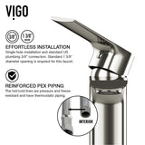 Davidson Single Handle Single Hole Bathroom Sink Faucet, WaterSense Certified, Brushed Nickel