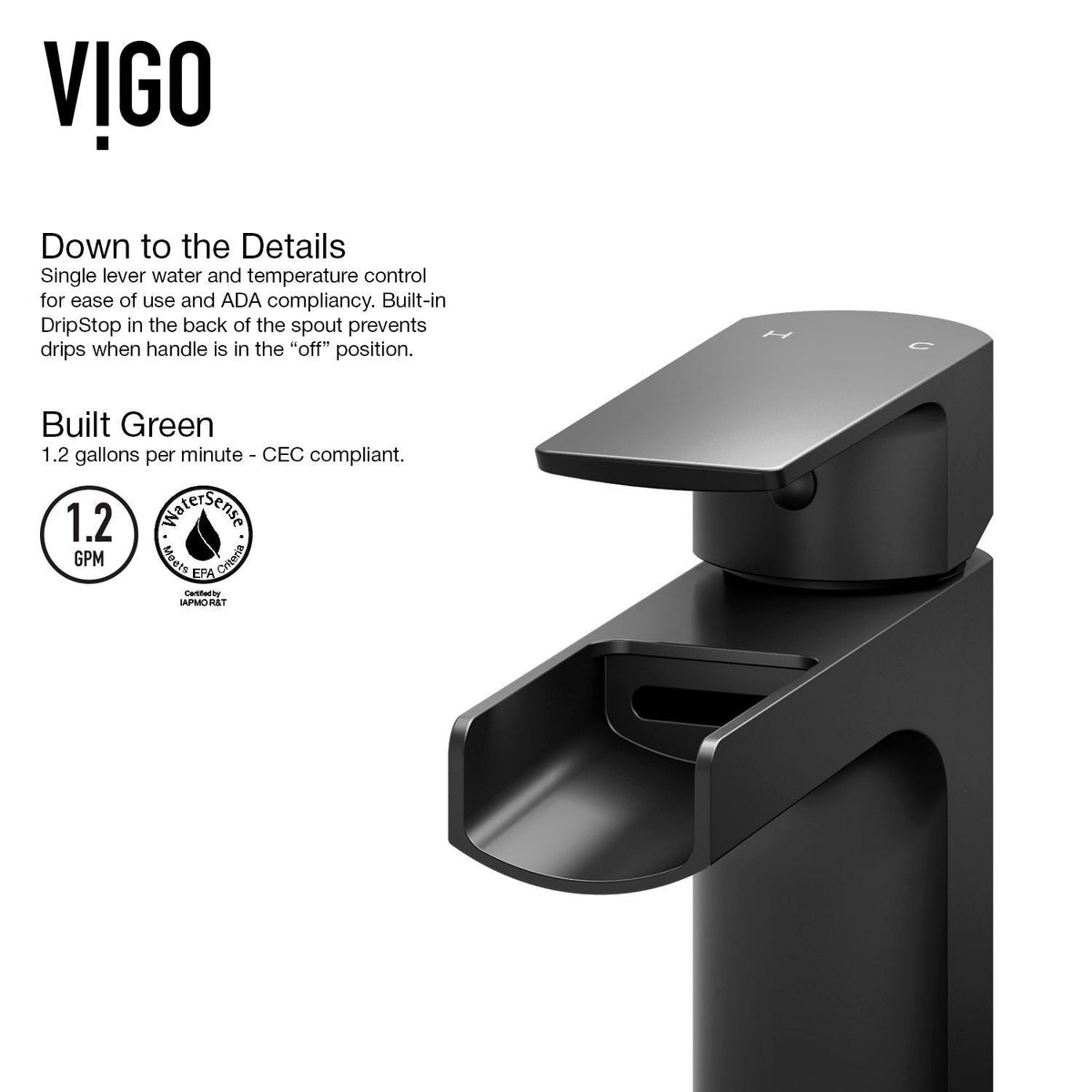 Jasmine White Bathroom Sink/Basin Set with Amada Faucet and Rectangular Composite Vessel