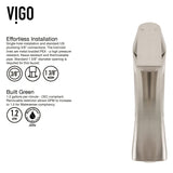 Linus Single Handle Vessel Sink Bathroom Faucet, Brushed Nickel